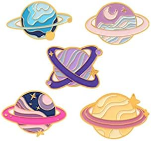 Space Star Planet Enamel Pins Explore Space Universe Planet Brooches On Clothes Badge Jewelry Accessories Gift For Kids