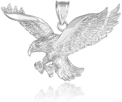 Stainless Steel Vintage Flying Eagle Pendant American Eagle Charm Pendant