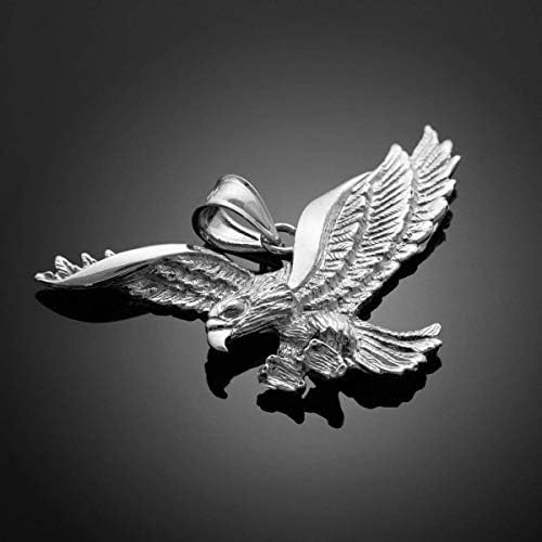 Stainless Steel Vintage Flying Eagle Pendant American Eagle Charm Pendant