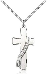 Sterling Silver Deacon Cross Pendant