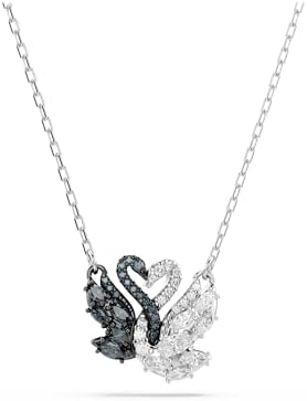 Swarovski Swan Pendant Swan Black Rhodium Finish