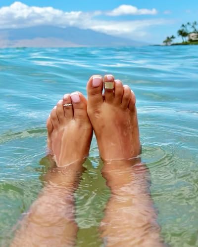 TOE RINGS & THINGS Super Wide C-Gar Band Toe Ring Sterling Or Gold Fill Adjustable 10mm Wide Unisex