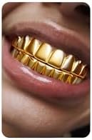 UBGICIG Grillz Grill Set Dental Grills for Your Teeth Grillz Teeth Men Vampire Fake Halloween Teeth Caps Jewelry