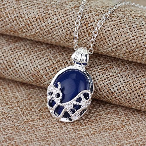 UoYu The Vampire Jewelry Daywalking Katherine Sapphire Crystal Necklaces Elena Gilbert Pendant For Fans Cosplay Costume Accessory With Stickers 21 Pcs