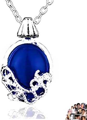 UoYu The Vampire Jewelry Daywalking Katherine Sapphire Crystal Necklaces Elena Gilbert Pendant for Fans Cosplay Costume Accessory with Stickers 21 pcs