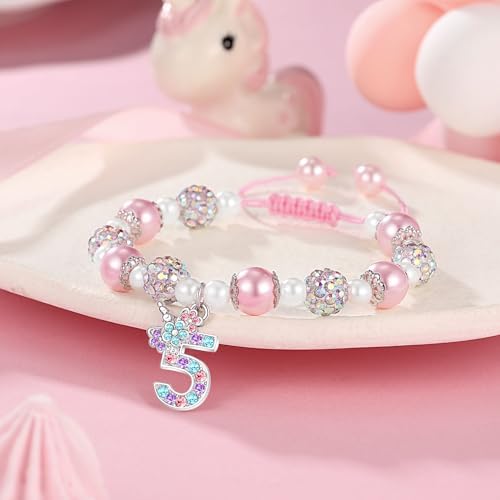 UPROMI Birthday Gifts For 3-12 Year Old Girl Unicorn Bracelet Christmas Gifts For Daughter/Granddaughter/Niece