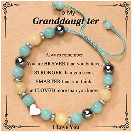 UPROMI To My Daughter/Granddaughter/Niece Bracelet Back to School Graduation Valentines Christmas Birthday Gifts for Girls