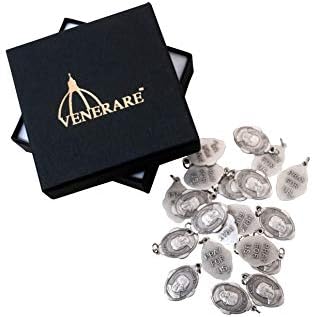 Venerare Bulk Medal Lot Of 20 Metal Saint Pendant (St. Maximilian Kolbe)