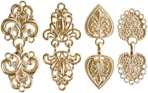 Vintage Shirt Clip - Dress Cinch Cape Sweater Cardigan Shawl Cloak Clips for Women - 4Pc