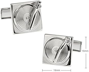 Vinyl Record Player Cufflinks Cuff Links