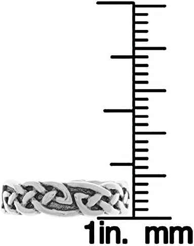 Weaved Celtic Knot Sterling Silver Toe Ring Adjustable Size