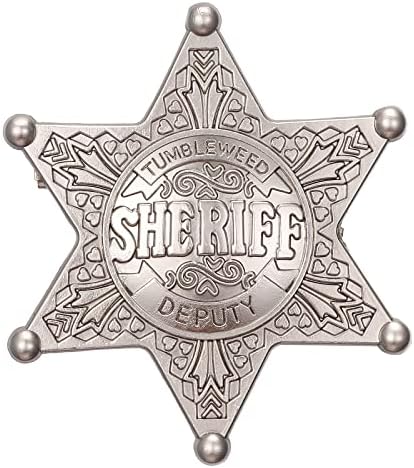 Western Cowboy Deputy Sheriff Badge Pin Brooch School Carnival Party Play Props Prizes Gifts Toy for Kids Dance Girls Adults Halloween Masquerade Old Costume Holster Medals Decorative Ornament Western Cowboy Deputy Sheriff Badge Pin Brooch School Carnival Party Play Props Prizes Gifts Toy for Kids Dance Girls Adults Halloween Masquerade Old Costume Holster Medals Decorative Ornament
