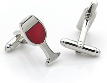 Wine Bottle And Glass Cufflinks