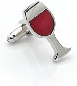 Wine Bottle And Glass Cufflinks
