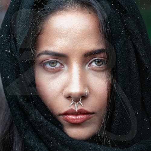 ZS 1PC Fake Septum Nose Ring Hoop Non Pierced Nose Cuffs Faux Clicker Hanger Nose Septum Ring Clip On Body Piercing Jewelry For Men Women