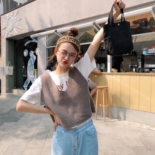 1 Pc Small Corduroy Tote Bag 8.3 X 4 X 10.2 Inch