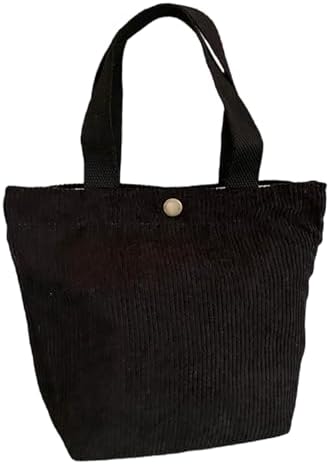 1 Pc Small Corduroy Tote Bag 8.3 x 4 x 10.2 inch