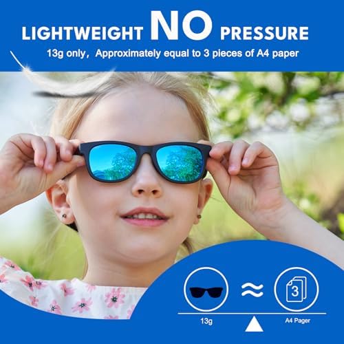 2 Pack Toddler Sunglasses Polarized With Strap For 0-24 Months/2-4 Years Kids Girls Boys Baby Glasses UV Protection