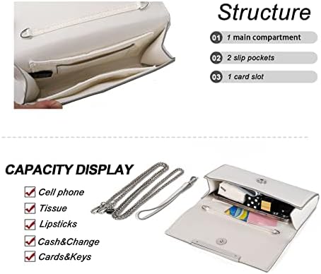 AFKOMST Small Clutch Purses For Women Formal Evening Bag Crossbody And Wristlet Handbags For Party Prom Cocktail Wedding