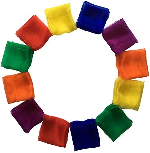 AIVIAI Dance Scarves Music Scarves For Children Movement And Juggling 12pcs