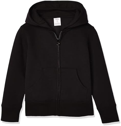 Amazon Essentials Girls and Toddlers' Fleece Zip-Up Hoodie Sweatshirt