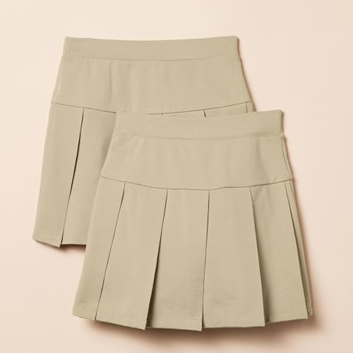Amazon Essentials Girls' Uniform Pleated Skort Skirt Pack Of 2