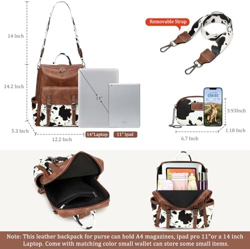 Backpack Purse For Women PU Leather Back Packs Designer Ladies Shoulder Bag Fashion Faux Work Travel Handbags