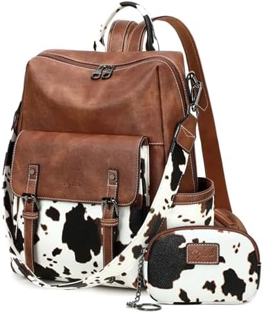 Backpack Purse for Women PU Leather Back Packs Designer Ladies Shoulder Bag Fashion Faux Work Travel Handbags