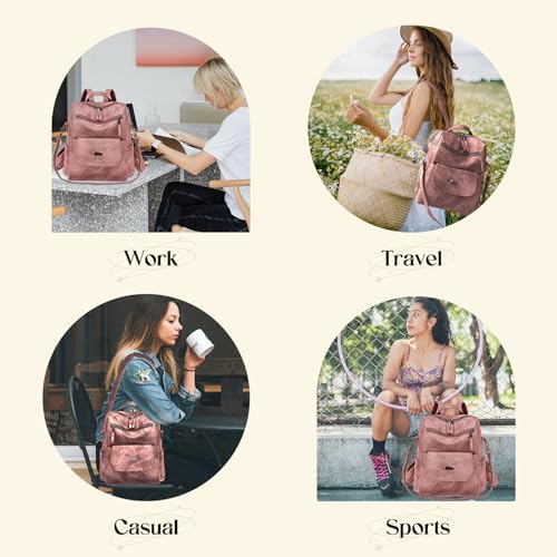 Backpack Purse For Women Women Backpack Purse Small Leather Waterproof Anti-theft Shoulder Bags Handbags Ladies