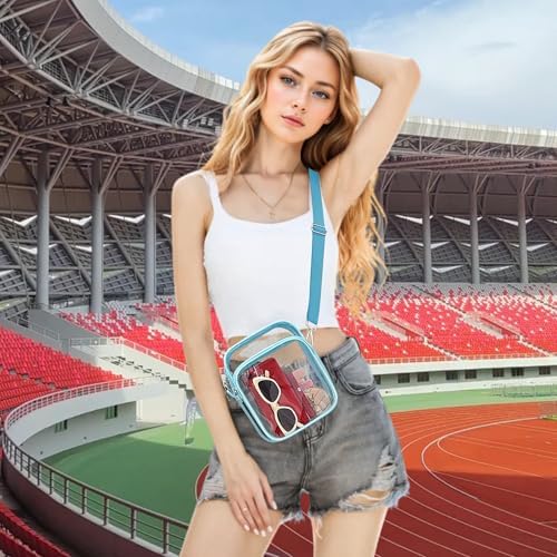 Bagenius Clear Bag For Stadium Events Clear Purse With Removable Strap Transparent Bag For Sports Concert And Festivals