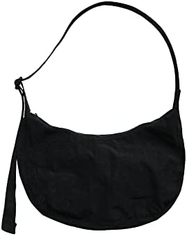 BAGGU Medium Nylon Crescent Bag - Black 37.5''