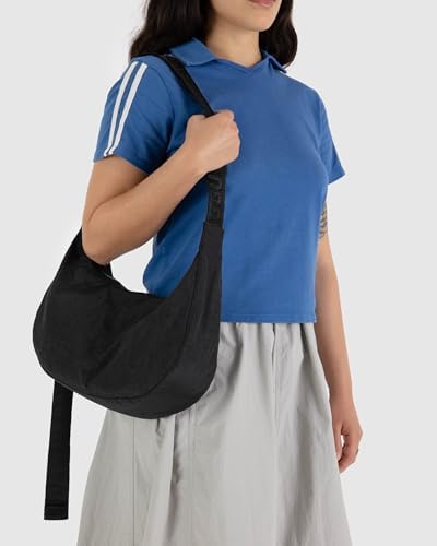 BAGGU Medium Nylon Crescent Bag - Black 47''