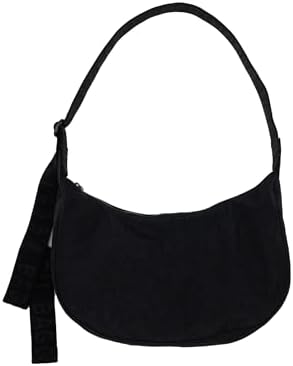 BAGGU Medium Nylon Crescent Bag - Black