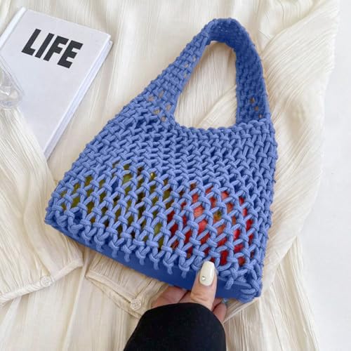 Beach Bag For Women Crochet Shoulder Purse Slouchy Tote Handbag For Travel Picnic Vacation Beach Accessories Backpack Wallet