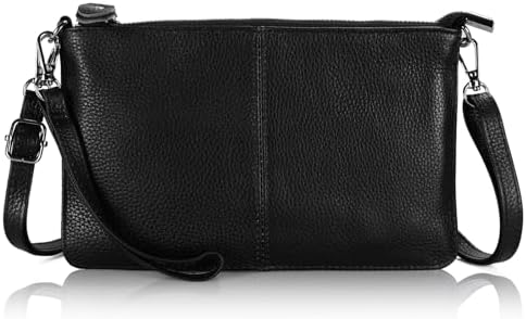 befen Genuine Leather Wristlet Clutch Wallet Purses Small Crossbody Bags for Women with RFID Blocking Card Slots