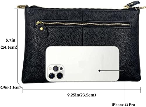 Beurlike Leather Wristlet Wallet Clutch Purses For Women Small Crossbody Phone Bags