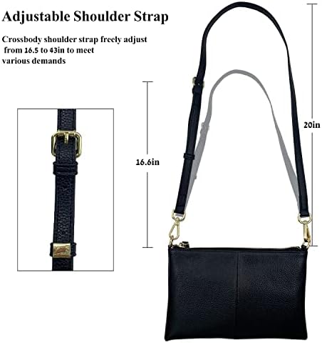 Beurlike Leather Wristlet Wallet Clutch Purses For Women Small Crossbody Phone Bags