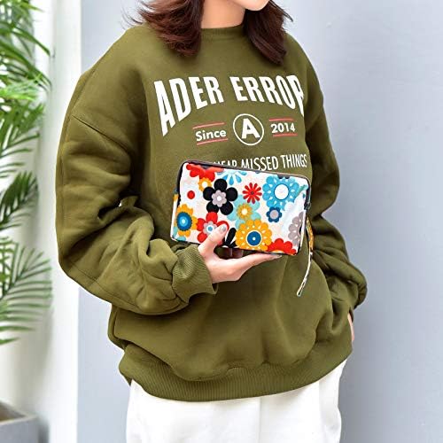 BIAOTIE Large Capacity Wristlet Wallet - Women Printed Nylon Waterproof Handbag Clutch Purse