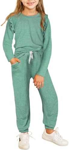 blibean Girls Fall Clothes Sets Fashion Sweatsuit Outfits Size 4-13 Years Old
