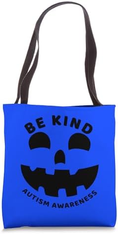 Blue Bucket Halloween Autism Awareness Tote Bag
