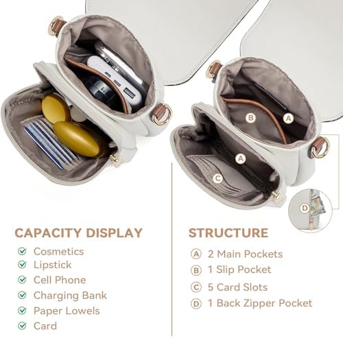 BOSTANTEN 女式小号斜挎包手机钱包皮革钱包手提包带卡槽