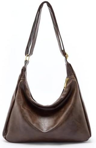 celestina Hobo Bags for Women Ultra Soft Foldable Vegan Leather Shoulder Handbag Stylish Slouchy Tote Purses