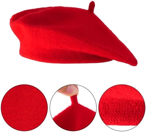 Choyaxo French Beret Hats Solid Classic Beret Hats For Girls