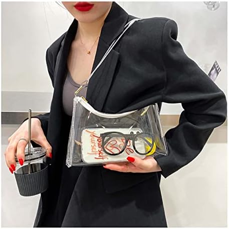 Clear Bag For Stadium Events Women's Purse Handbags Small Purse Shoulder Bag Crossbody Bag