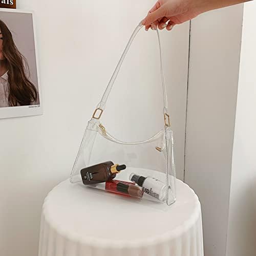 Clear Bag For Stadium Events Women's Purse Handbags Small Purse Shoulder Bag Crossbody Bag