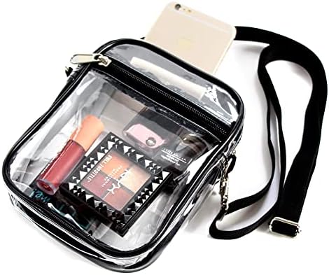Clear Bag Stadium Approved Clear Crossbody Purse Bag With Front Pocket For Concerts Sports Events Festivals