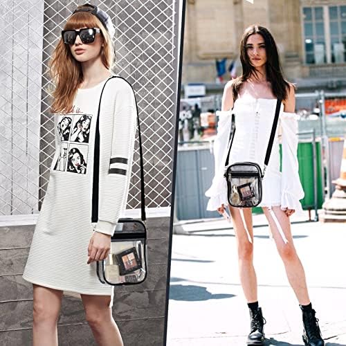 Clear Bag Stadium Approved Clear Crossbody Purse Bag With Front Pocket For Concerts Sports Events Festivals