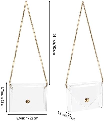 Clear Purse For Women Clear Bag Stadium Approved See Through Clear Handbag For Concerts Sports Events