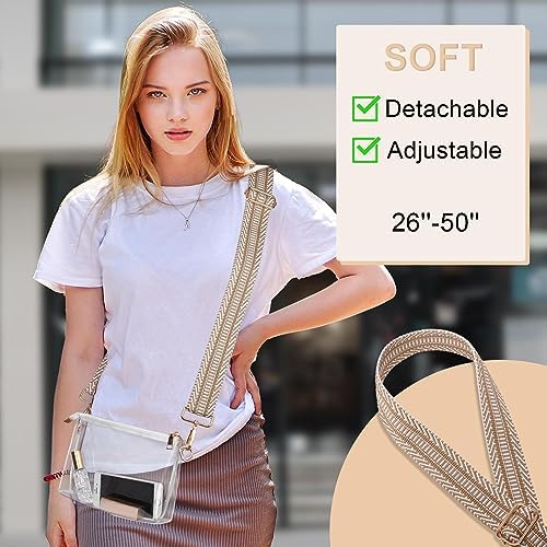 Clear Purse For Women - Stadium Approved Crossbody Bag Small Stadium Bag For Concerts & Sports Events