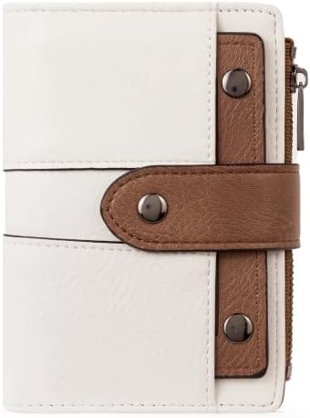 CLUCI Small Wallet for Women Leather Slim Womens Wallet Bifold Multi Card Holder Organizer Designer with Removable ID Window